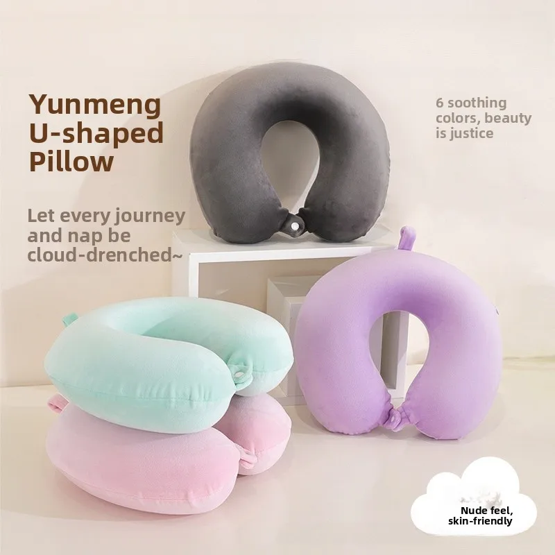 Soft Memory Foam U-Shaped Neck Pillow Travel Sleeping Pillow Neck Support Cervical Spine Shoulder Rest Pillow Chinese Brand