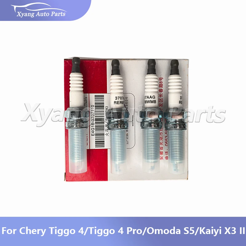 

4pcs Spark Plug For Chery Tiggo 4/Tiggo 4 Pro/Omoda S5/Kaiyi X3 ‖ E4G16-3707110 E4G16-3707010AB