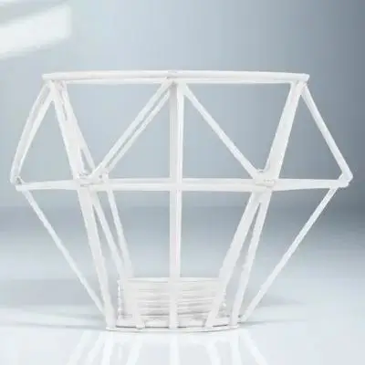 

Diamond Lampshade For White Iron Retro Light Shade for Ceiling Wall Cover Iron Lamp Shade Small Night Lamp Decor