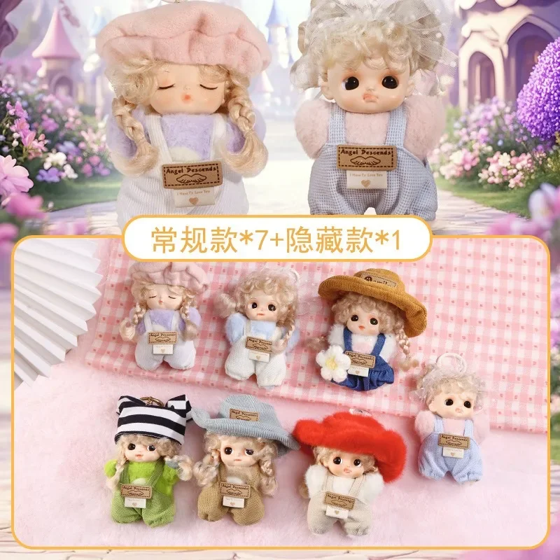 آني بيبي نمط أسبوع الموضة أفخم قلادة صندوق أعمى على ظهره دمية دمية قلادة الزخرفية فتاة هدية عيد ميلاد مجموعة