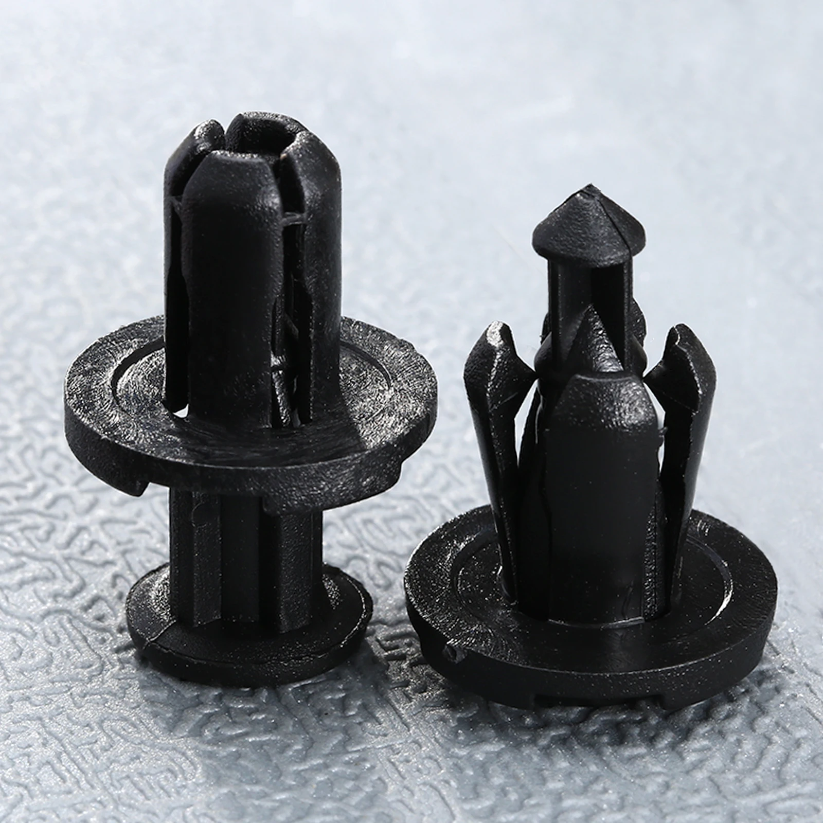 50Pcs Car Fastener Black Nylon Push-Type Engine Cover Car Rivet Clips fits for Subaru Impreza Forester 909140007 10mm Hole