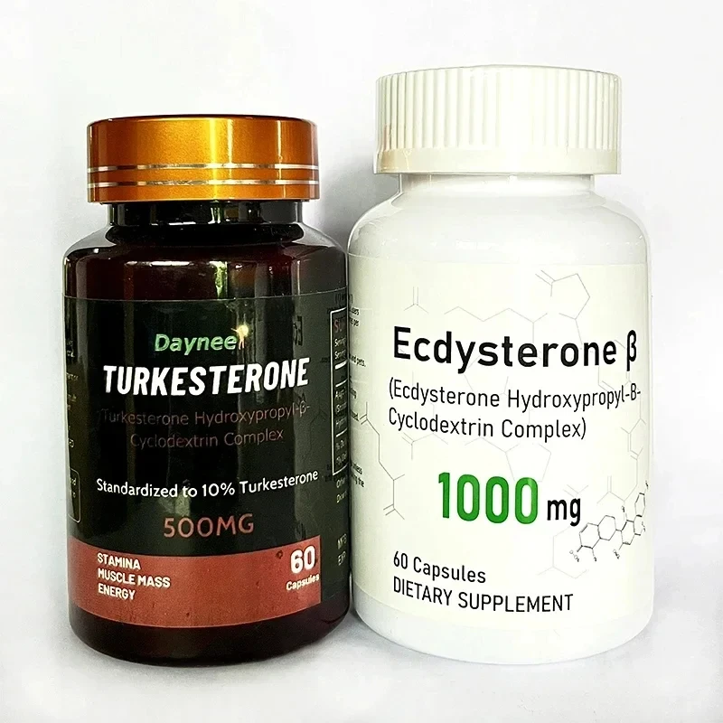 

2 bottle Turkesterone Capsules + Ecdysterone Capsules - Zengji Capsules for Men's Health Support Muscle Development Burn Fat