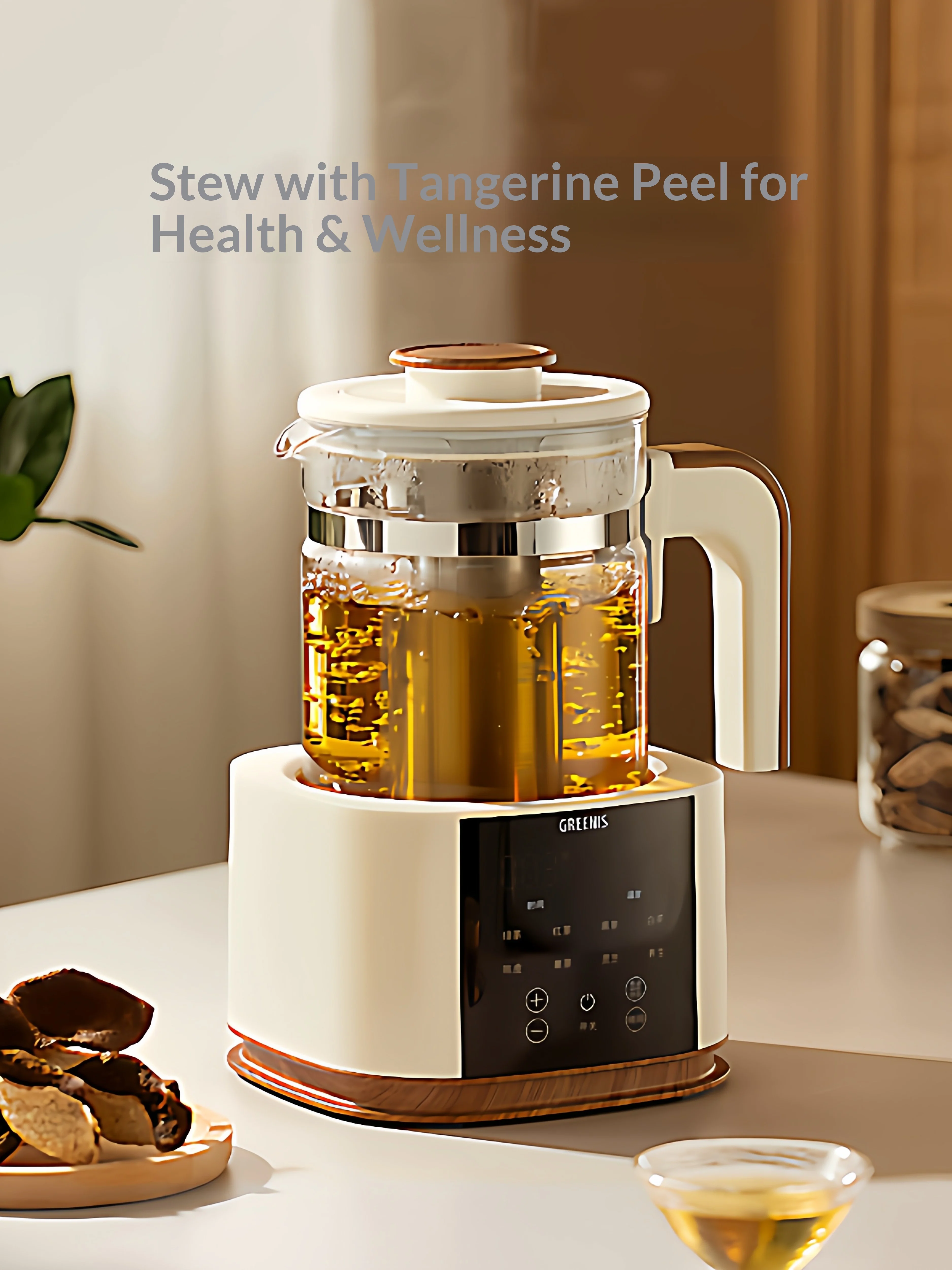 Electric Germany Pure Titanium Glass Steam Health Pot Household Multifunctional Office Small Fully Automatic Tea Maker