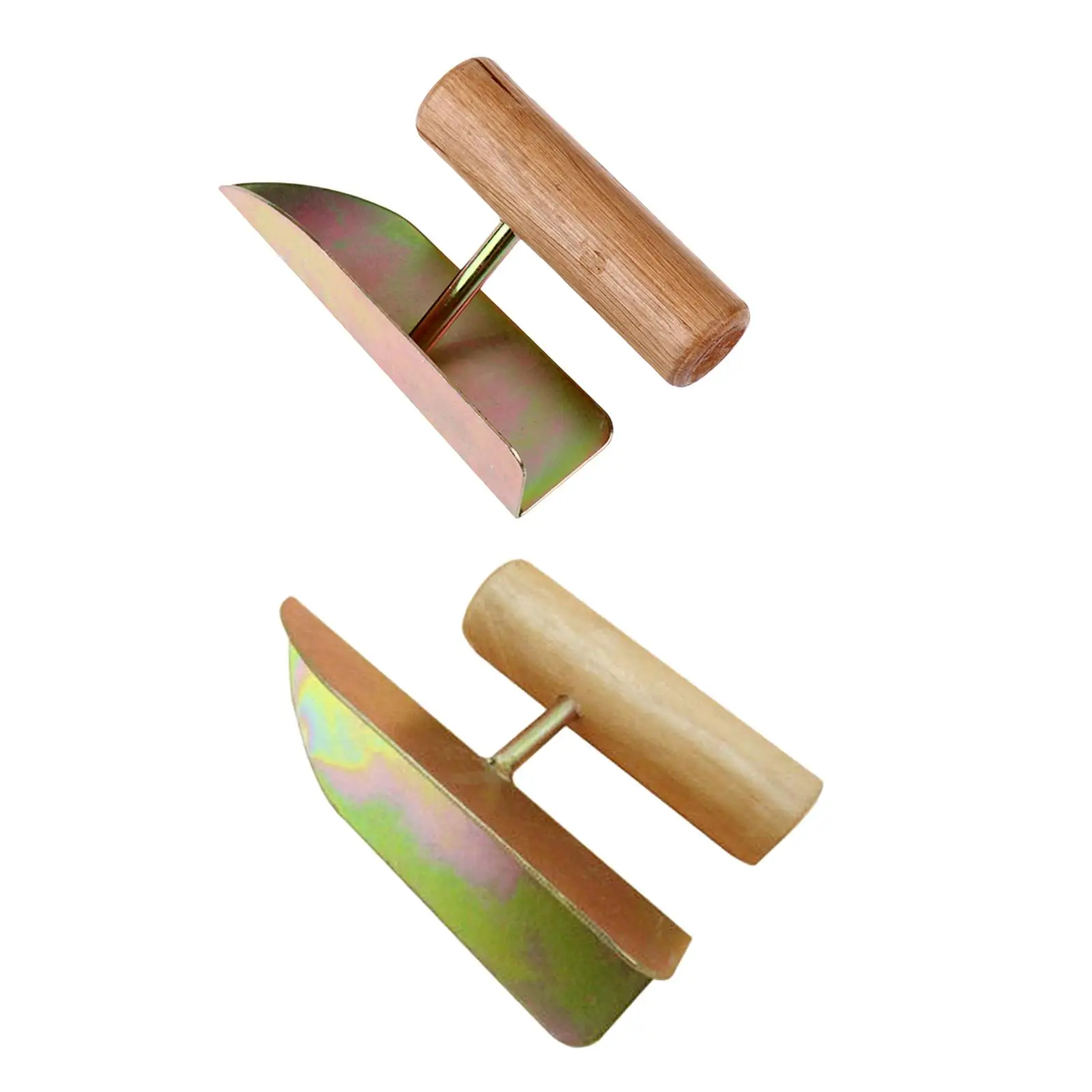 Plastering Corner Trowel Drywall Finishing Tool with Ergonomic Wooden Handle for Masonry Building