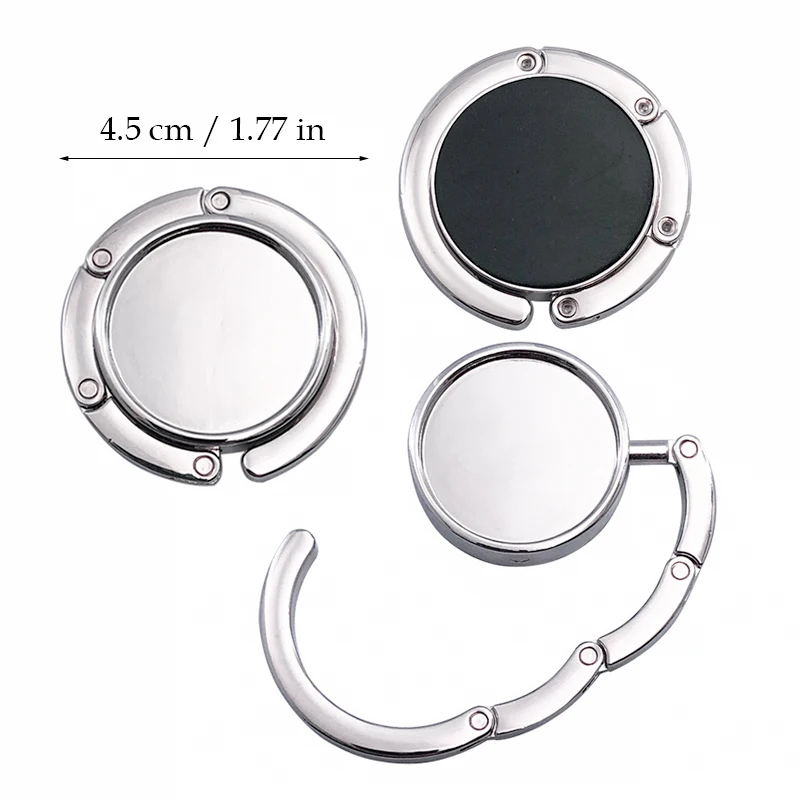 Customize Advertising Gift Purse Hook Folding Handbag Holder Purse Table Hanger Custom Logo Company Promotional Gifts 40 Pieces