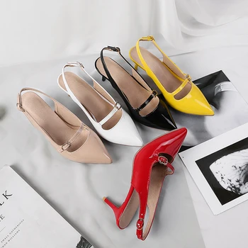 Baotou סנדלים 2024 הקיץ החדש סקסי השחור הכי קל להתאמה מזג עקבים גבוהים נעלי עקב עקבים גבוהים הפה רדוד הפה רדוד בחזרה חלול נעלי נשים גדולות 48 גודל עקבים גבוהים נעלי נשים