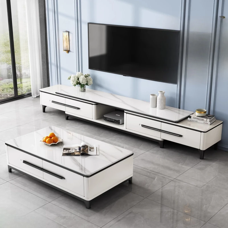 

Vertical Base TV Stand Extended Drawers Black Modern TV Stand Minimalist Designer Meuble Television Salon Living Room Furniture