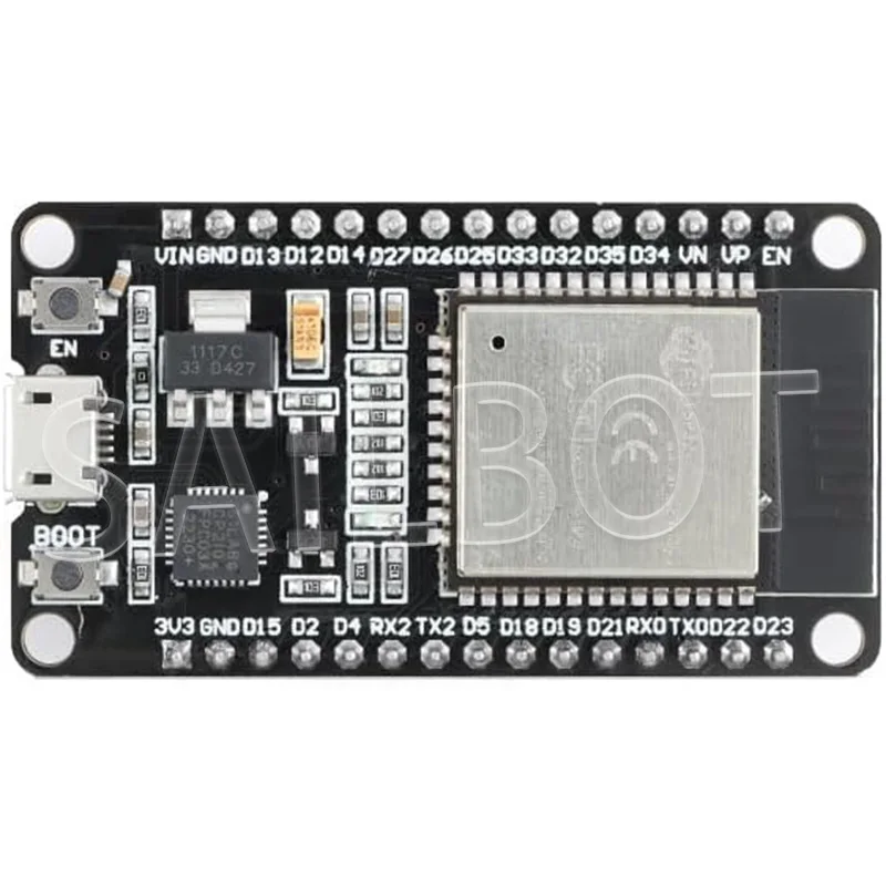 1/5/10 قطعة ESP32 WROOM-32 ESP32-S مجلس التنمية واي فاي + بلوتوث متوافق TYPE-C/مايكرو ESP32 30Pin ESP32 Nodemcu CP2102