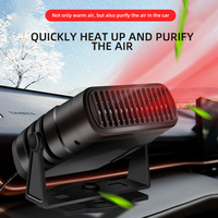 2 IN 1 Car Cooling & Heater Fan 12V 120W 24V 200W Auto Windshield Anti-Fog Electric Heating Dryer Defogging Demister Defroster