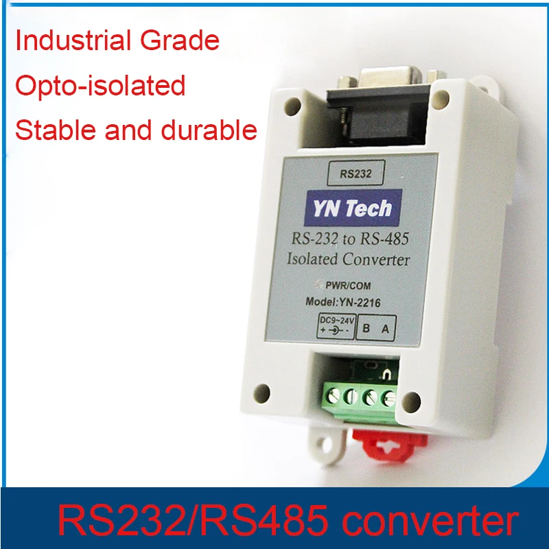 

YN2216 Isolated active RS232 to RS485 RS422 converter 232 to 485 industrial grade lightning protection