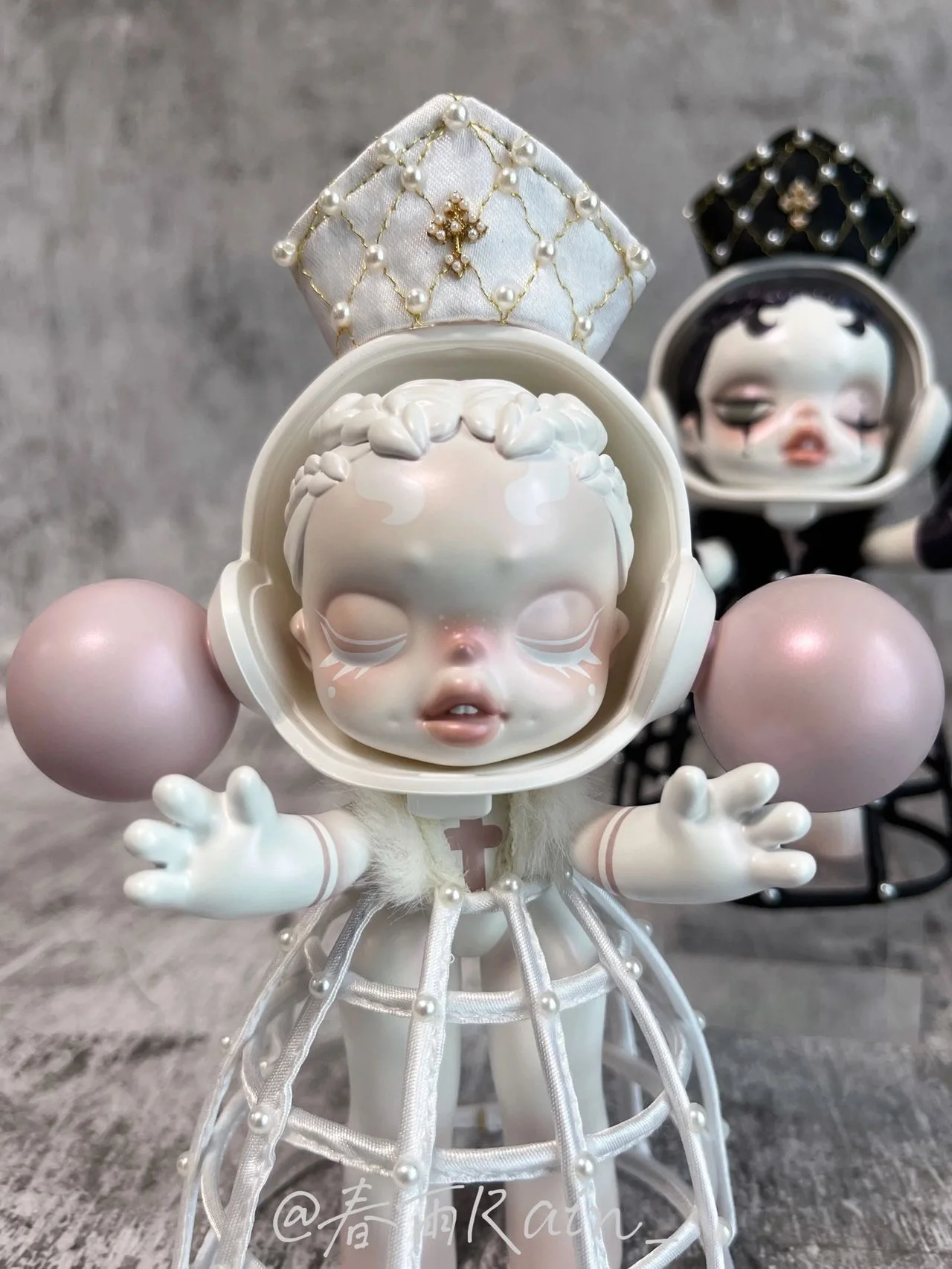 SkullPanda SP White Virgin Black Pope Doll Action Figures Limited Edition Surprise Gift Box Joint Body Toy Girl Gift