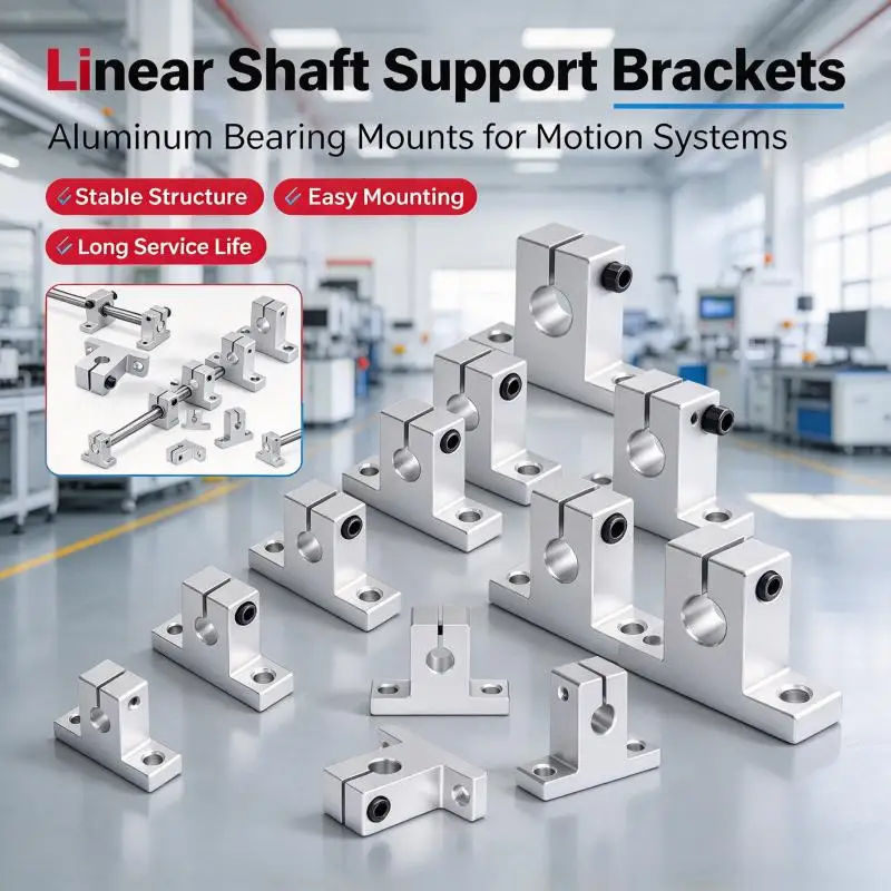 1-2pcsSK8 SK10 SK13SK16SK20 SK25 SK30 SK35 SK40 8mm Linear Bearing Rail Shaft Support Xyz Table Cnc Router Sh8a