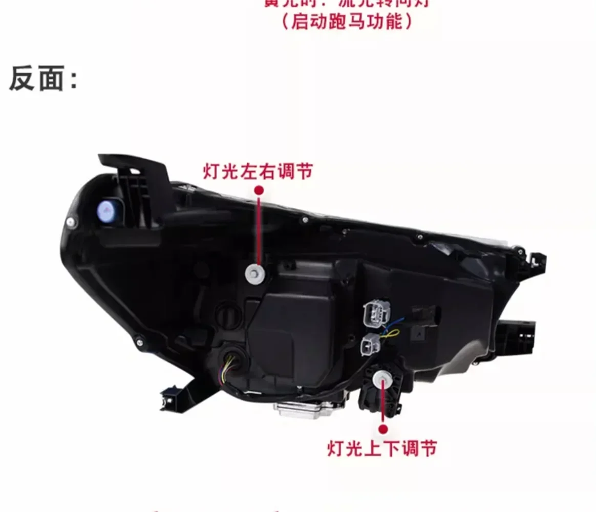 RQXR سيارة الجبهة Led المصباح النهار تشغيل DRL رئيس مصباح منخفضة عالية شعاع ل 15-20 تويوتا هايلكس ريفو 2 قطعة