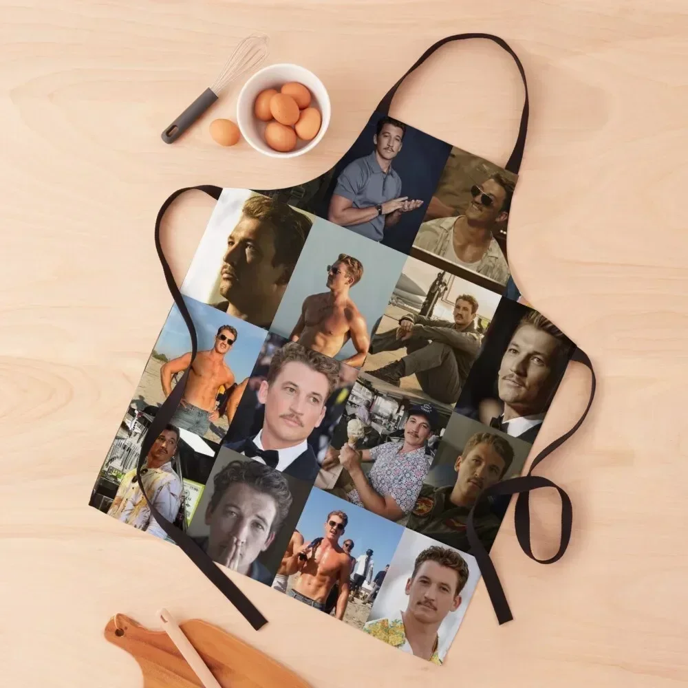 

Miles Teller Apron Home and kitchen products Ladies for women halloween Women's Dress Apron