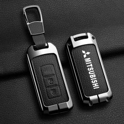 2Button Smart Keys Goatskin Car Key Case Full Cover Fit for Mitsubishi Outlander 2015 Pajero Sport 2020G Pajero Sport 3 Keychain