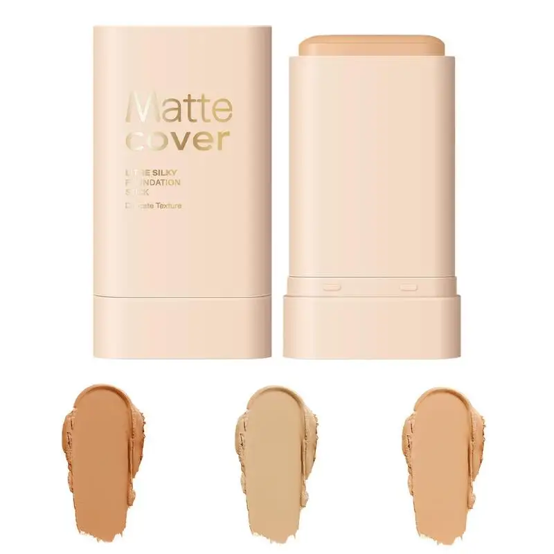 2 In 1 Matte Eraser Foundation Cream Stick Full Coverage Oil-control Face Base Moisturizing Face Waterproof BB Cream Makeup