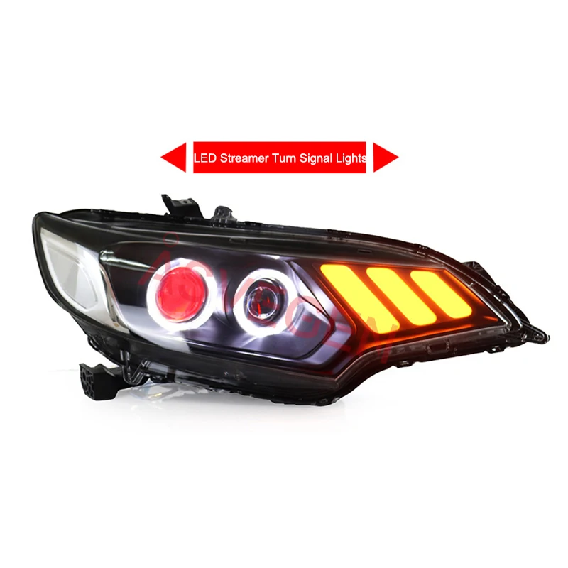 LED/Xenon Headlights For Honda FIT/JAZZ GK5 2014-UP High Quality Mustang Style Headlight Assembly