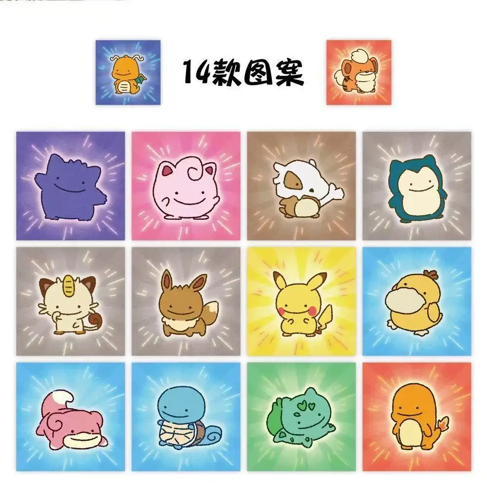 500 Stück/Rolle Pokemon Cartoon Quadratische Karten-Siegelaufkleber DIY PVC Laptop-Aufkleber Dekoration Belohnung Geschenk Spielzeug – Detail 3