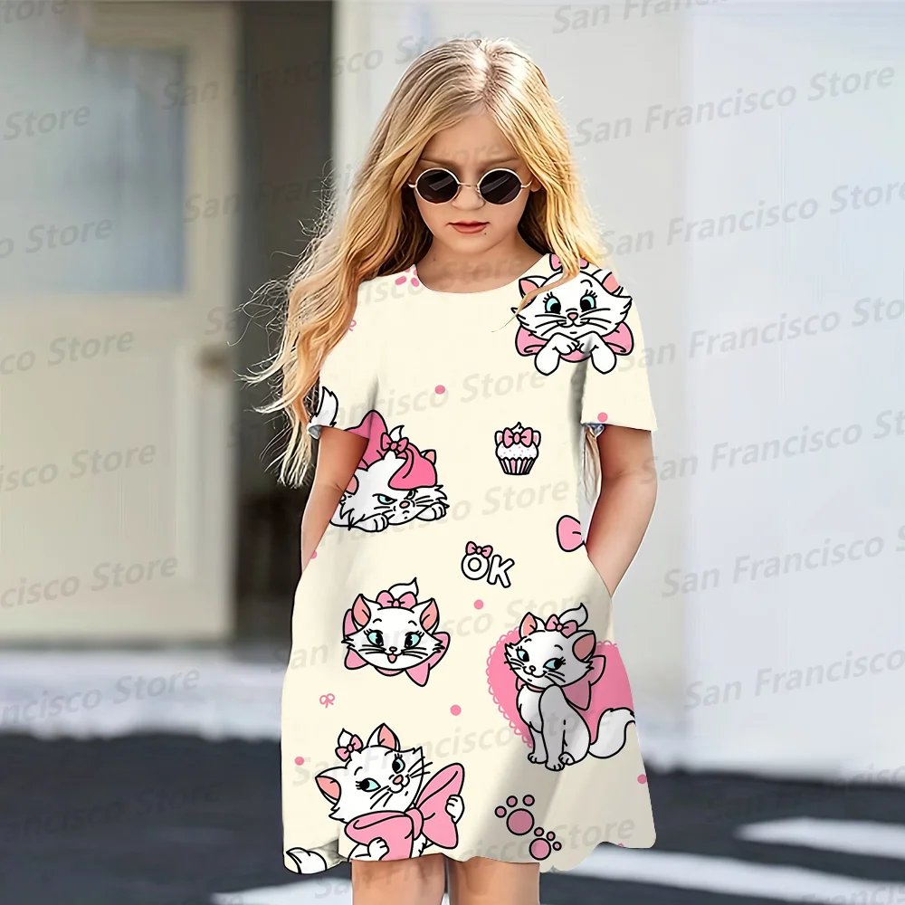 New Summer Disney Animated Blue Dumbo 3D Full Print Cute Cartoon Party Dress KID/Adult Fashion Casual Light Pajamas Custom Dress