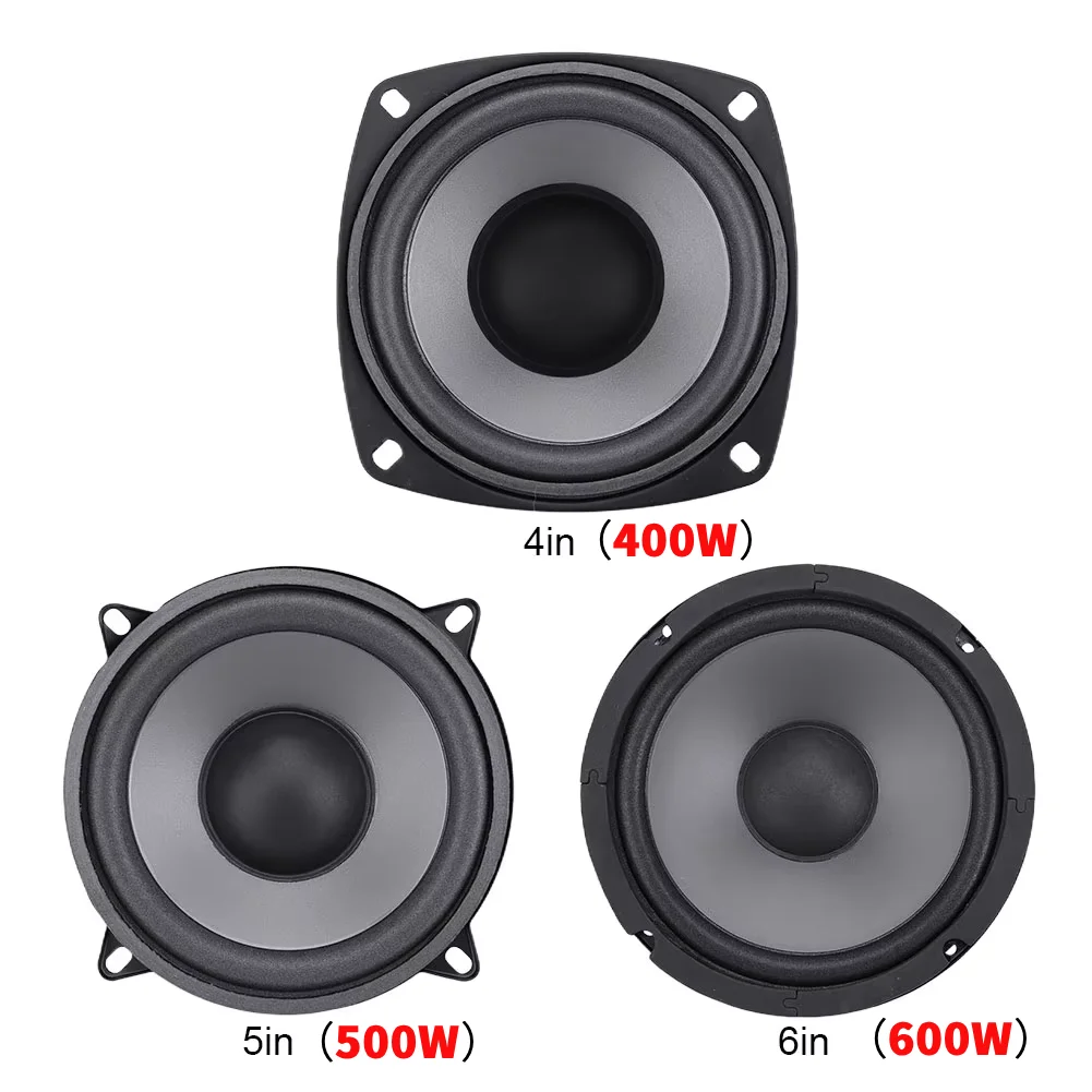 4/5/6 Inch Car Speakers 600W 2-Way Vehicle Door Auto Audio Music Stereo Subwoofer Full Range Frequency Automotive Speakers