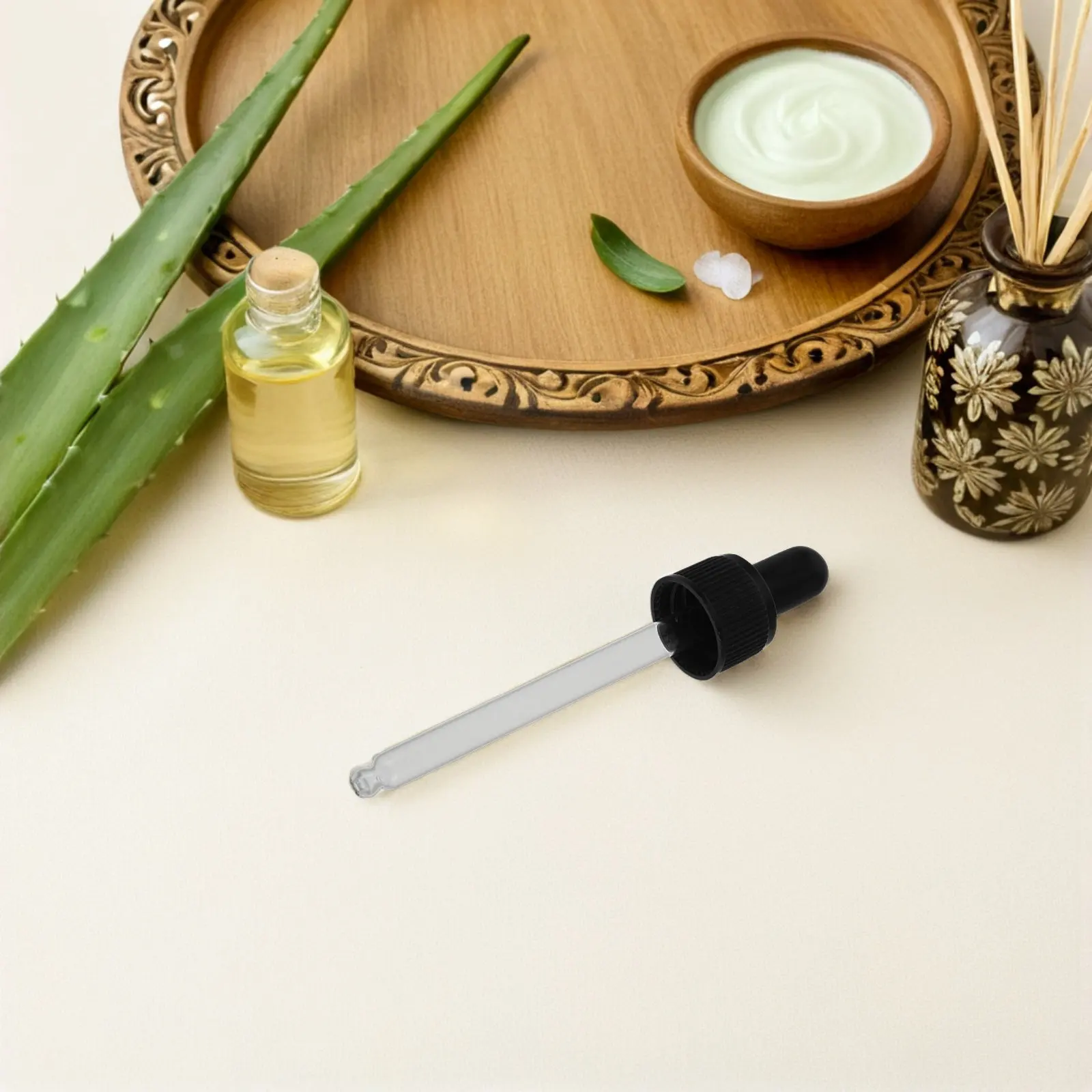 20Pcs Glass Dropper Bottles Essential Oil Droppers Silicone Bulb Screw Cap Leakproof Accurate Dosing Perfume Makeup Application - view 2