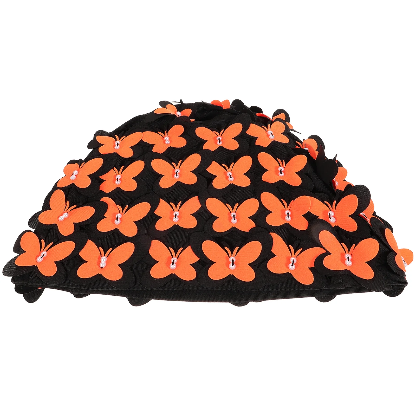 

Butterfly Swim Cap Long Hair Protection Elastic Nylon Swim Hat for Swimming Women and Adults Swimming Cap for Women