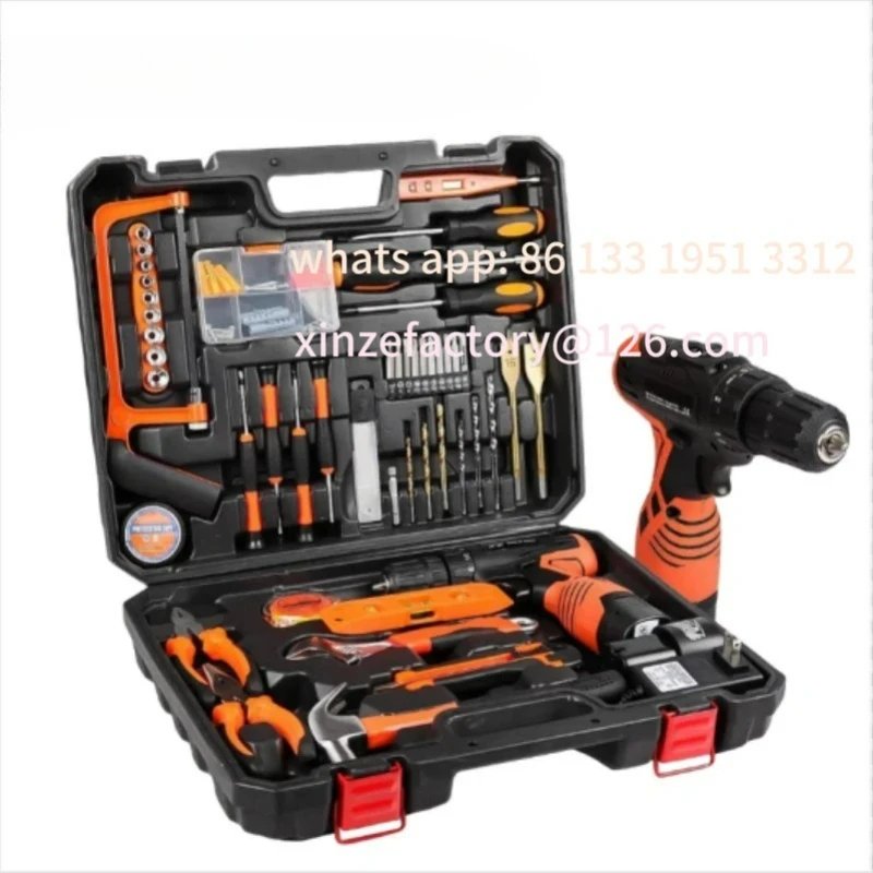 

Customizable Power Tools Combination Kit 60 Accessories Toolbox Home Tools Set Box Bag Hand Tools