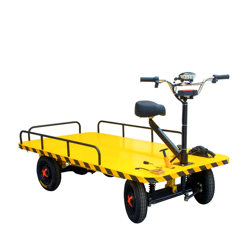 New selling Electric flat transport vehicle Foot operated Construction site workshop Pull truck