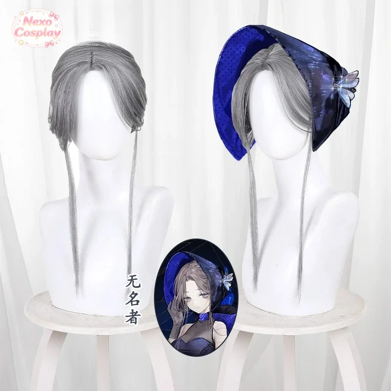 Reverse: 1999 Ms. Stranger Cosplay Wig Silver Gray Updo Side Part NexoCosplay