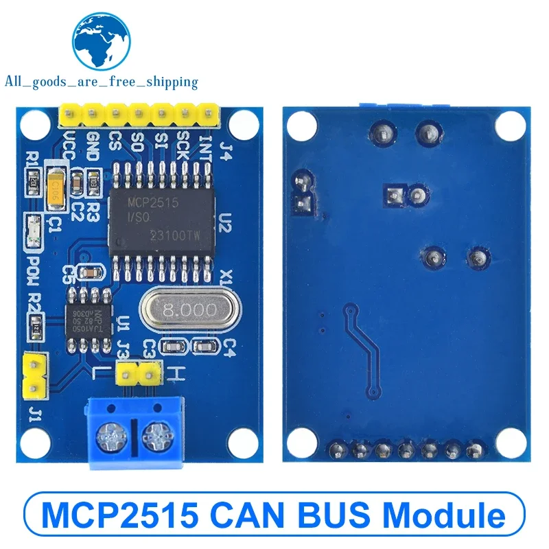 1/5 قطعة MCP2515 CAN حافلة نموذج مشغل مجلس TJA1050 استقبال SPI ل 51 MCU ARM تحكم واجهة وحدة لاردوينو لتقوم بها بنفسك عدة