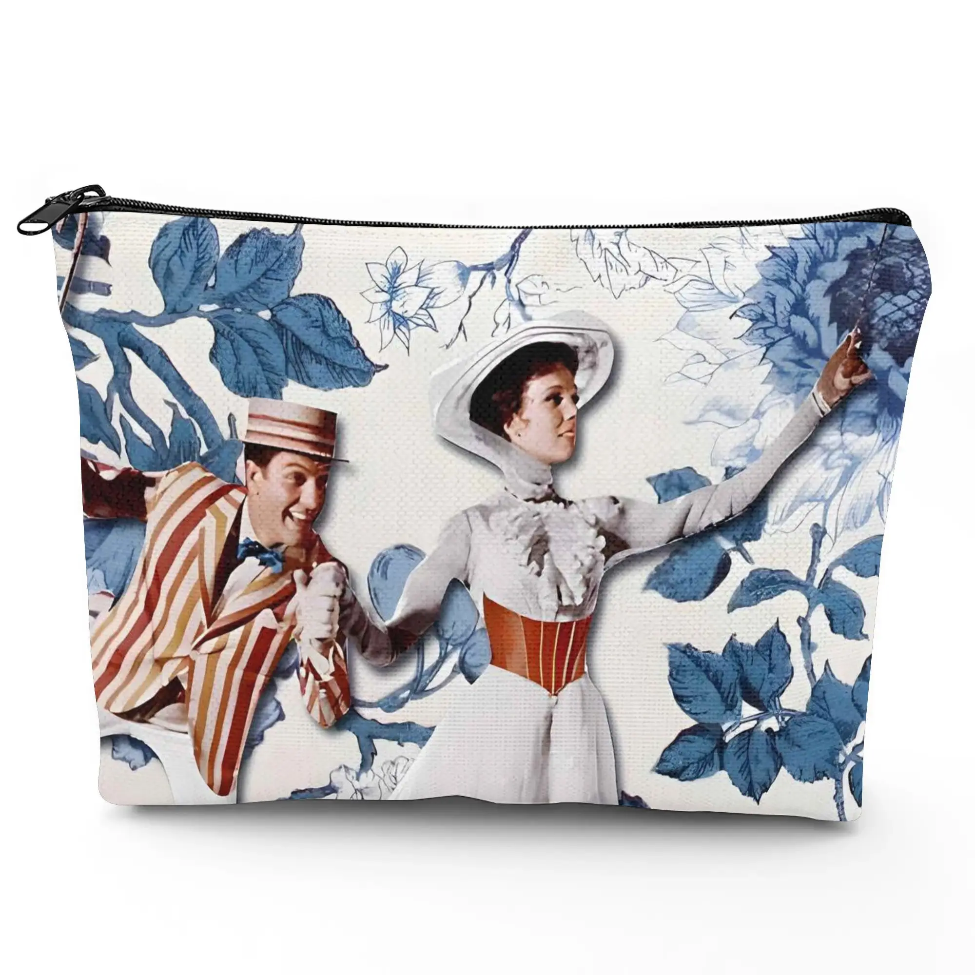 1 Piece Mary Poppins Daily Makeup Bag - Multifunctional Zipper Pouch for Women, Perfect Travel Zipper Storage Bag, Fun Birthday Gift