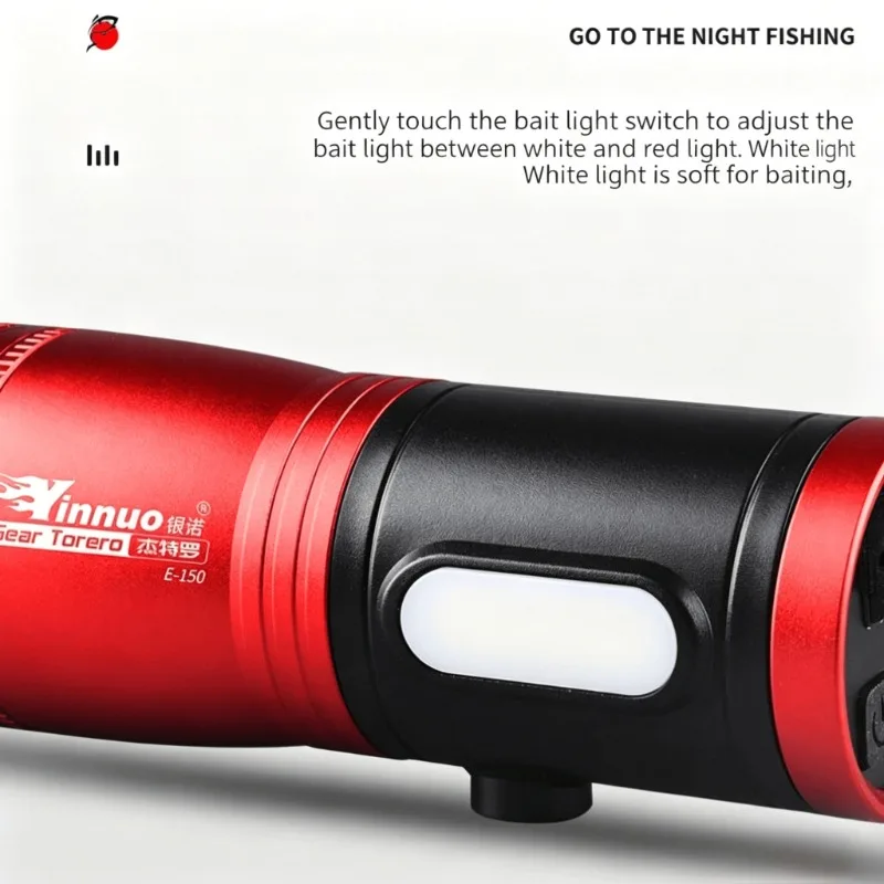 Portable Fishing Lantern Rechargeable 4 Light Source Fishing LED Flashlight Waterproof high power Night Fishing lamp for outdoor view 5