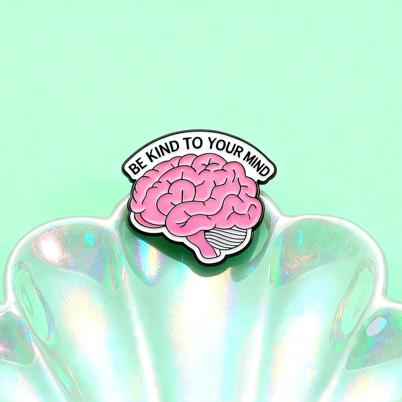 New Cute English Phrase Cartoon Enamel Brooch Badge Jewelry For Bag Clothing Backpack Party