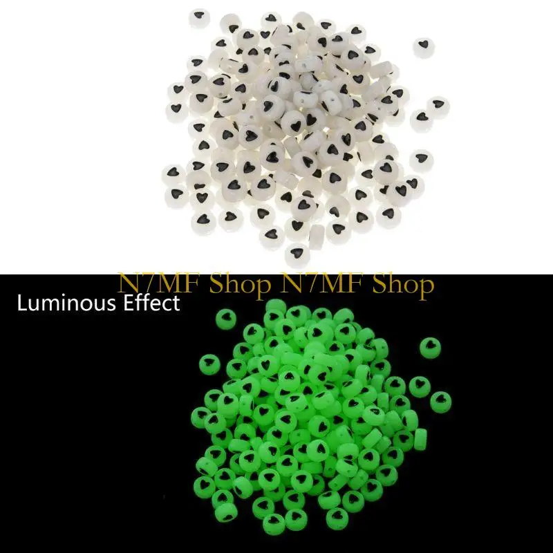 N7MF حبات مسطحة مضيئة وتجهيزات حبة لمجوهرات صنع القلادات #2