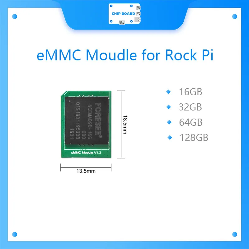 16GB / 32GB/ 64GB/ 128GB eMMC Moudle for Rock Pi