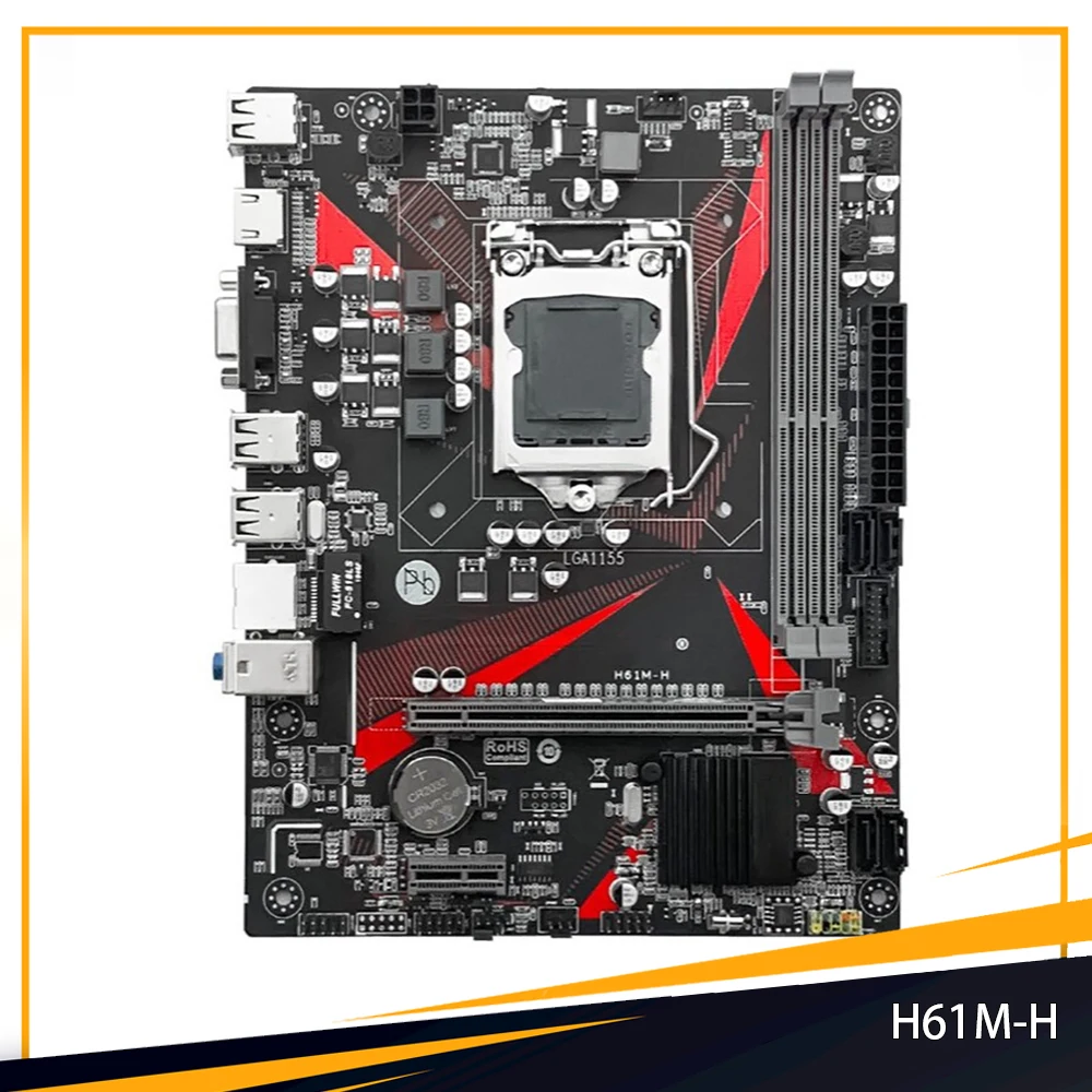 

H61M-H For JGINYUE DDR3 H61 LGA 1155 16GB PCI-E 3.0 Micro ATX Motherboard High Quality Fast Ship