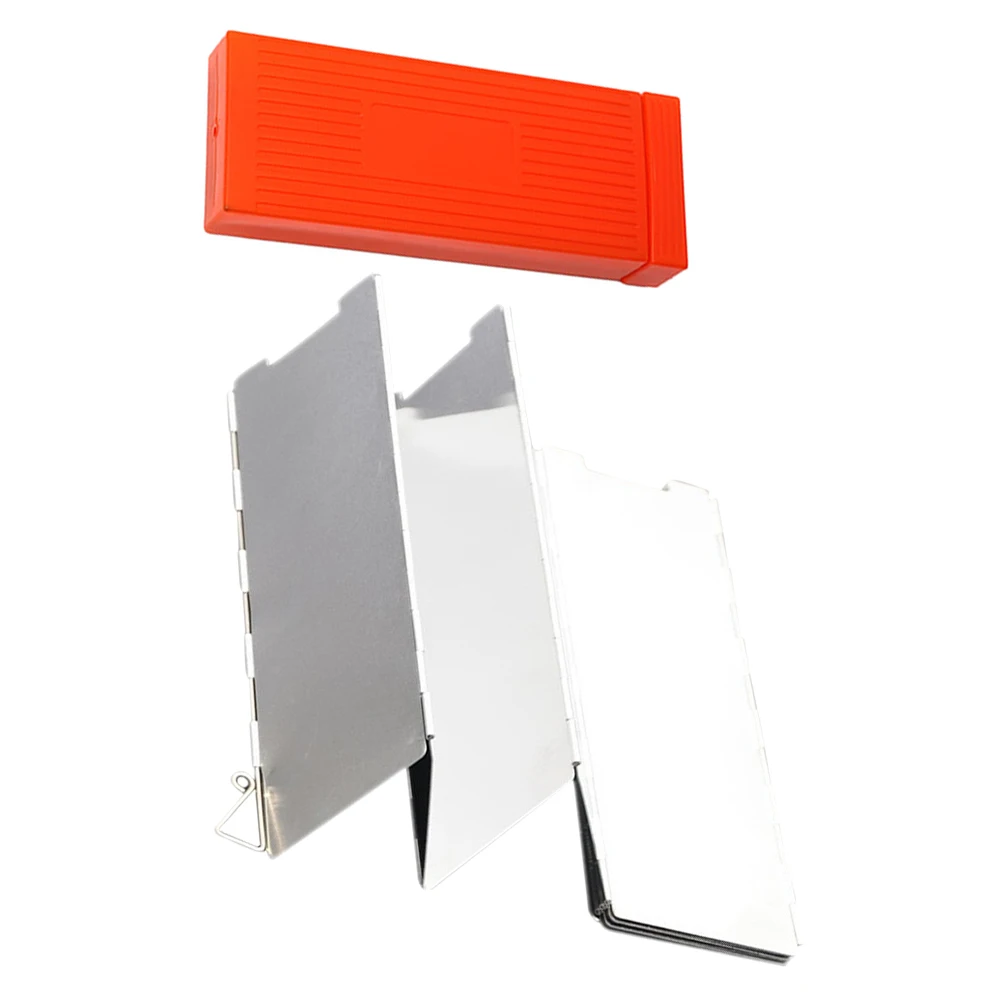 

Portable Windproof Camping Anti-Wind Tool Lightweight Foldable Burner Windshield For Stove Bbq Outdoor Cooking Windscreen