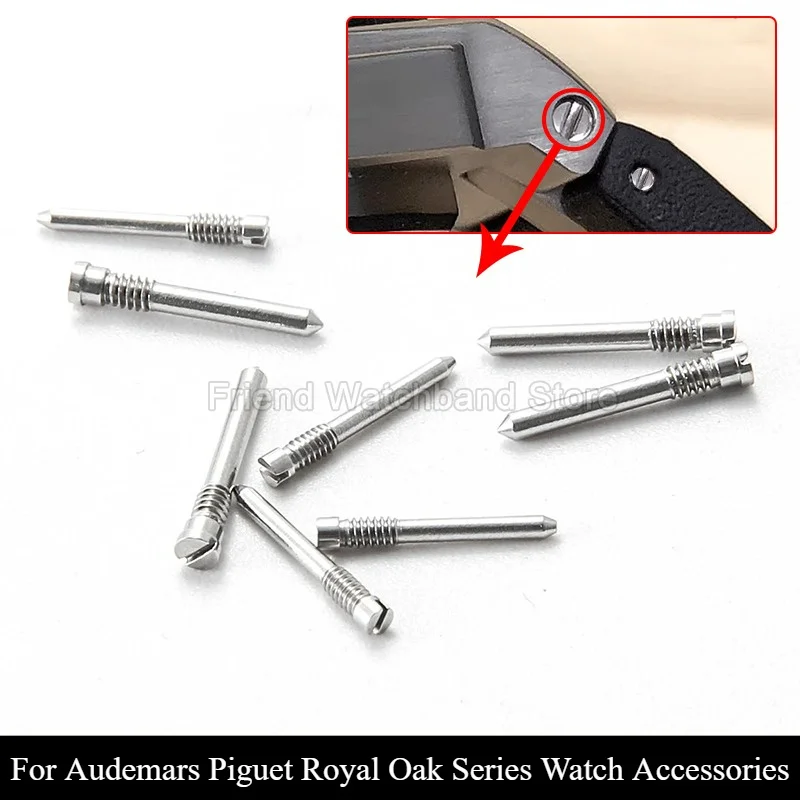 Durable Watch Accessories Uniform Metallic Finish Matches Original for Audemars Piguet Royal Oak 15710 15400 Watchband Screw Pin