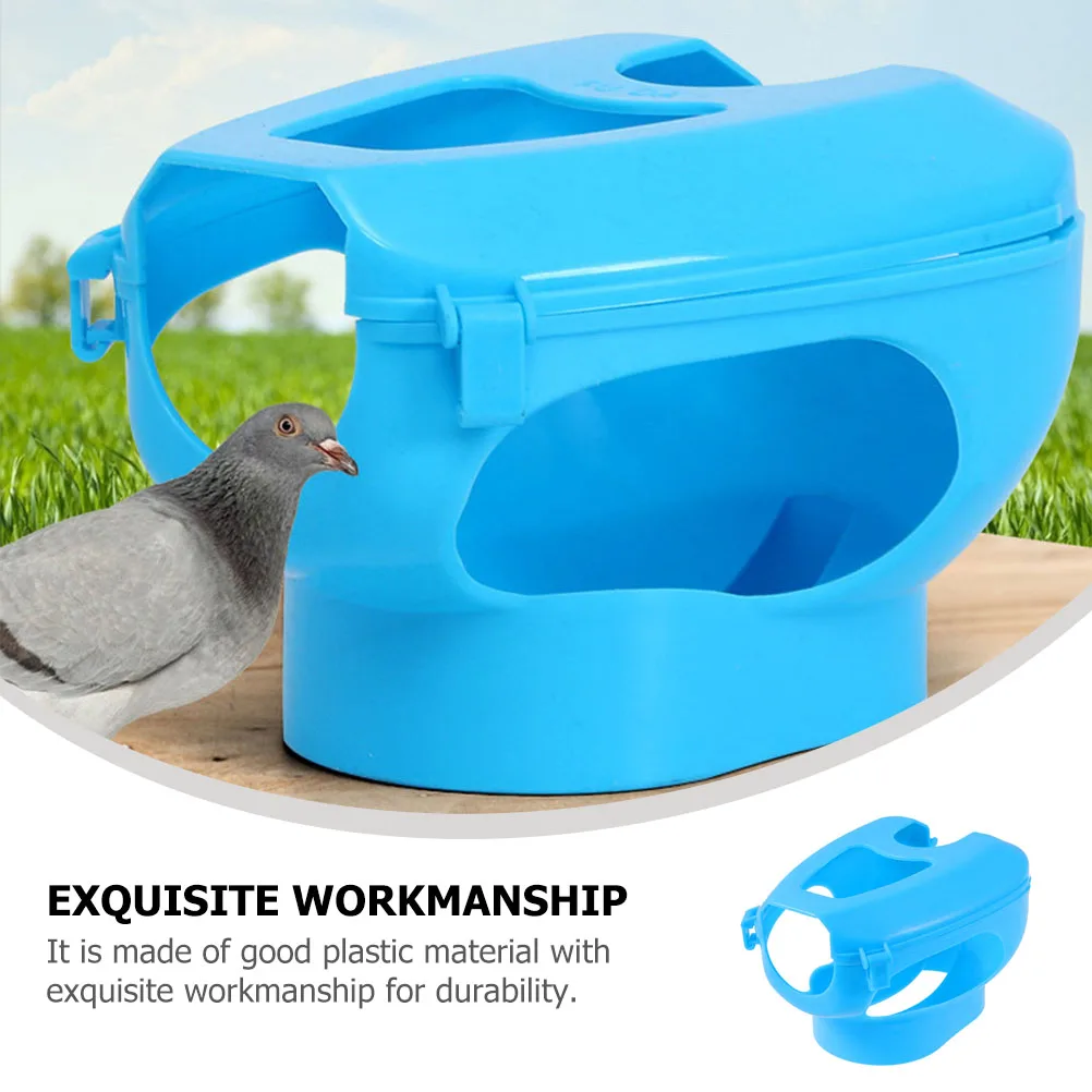 

Pigeon Retainer Blue Plastic Holder for Feeding Medicine Injection Easy Clean Store Bird Supplies Accessories Household