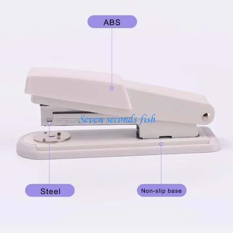 L74B Plastic Stapler 25 Sheets Effortless Stapler Desktop Stapler Decorative Stapler Office Home Stapler Portable Stapler