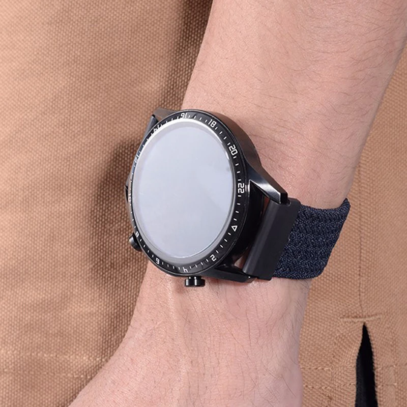 Cinturino elastico in Nylon da 22MM per Huawei Watch GT 2 Pro/GT2 46MM 2E Smart Watch Band Solo Loop bracciale per Honor GS Pro/Magic Correa