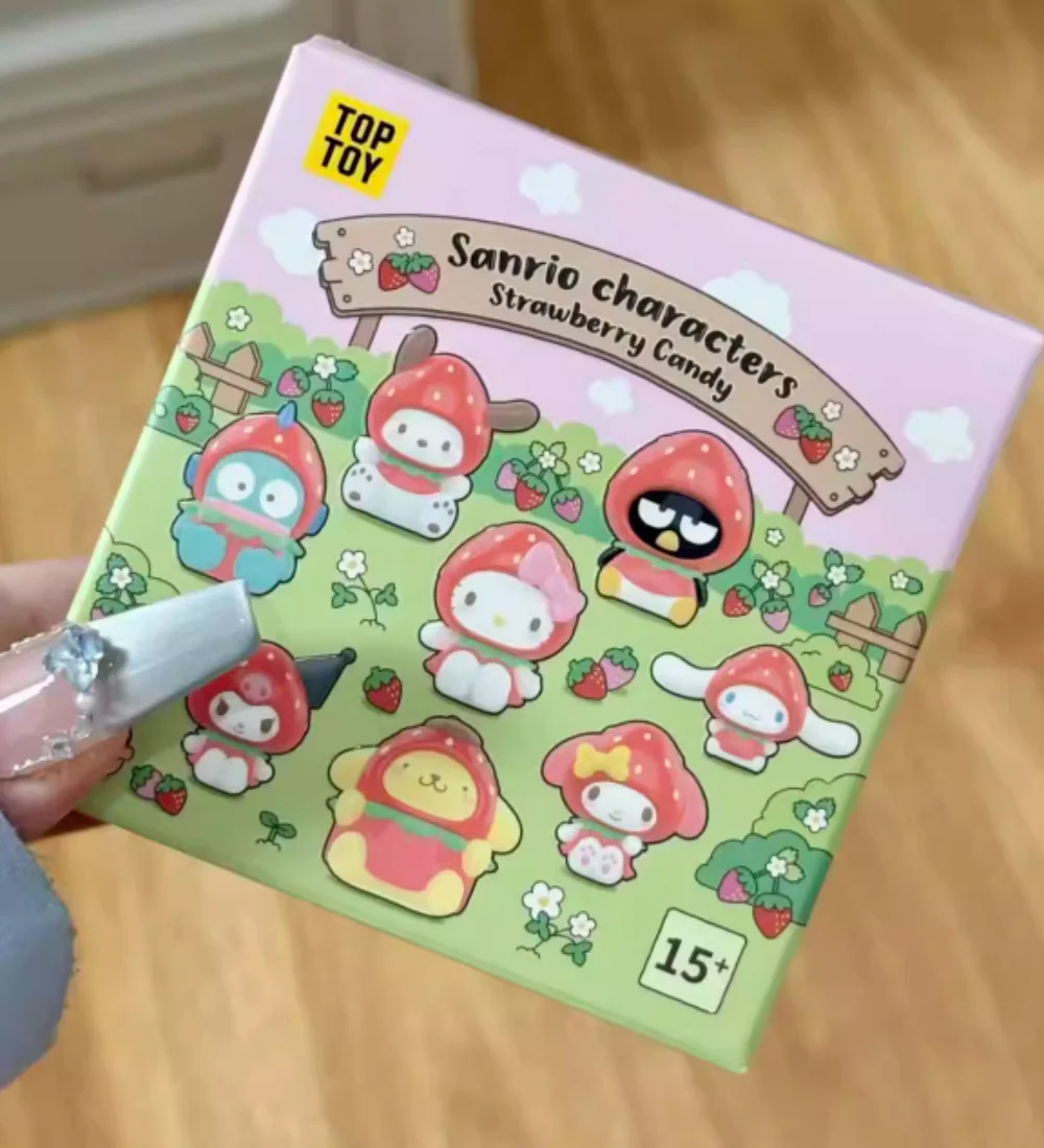 

Toptoy Authentic Strawberry Sugar Mini Blind Box Cute Bag Pendant Anime Figurine Keychain Desktop Decor For Collectors