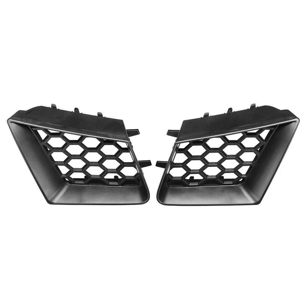 1 Pair Black Car Front Bumper Upper Grilles Plastic Fit for Seat Ibiza Cordoba Type 6L 2002 2003 2004 2005 2006 2007 2008 2009