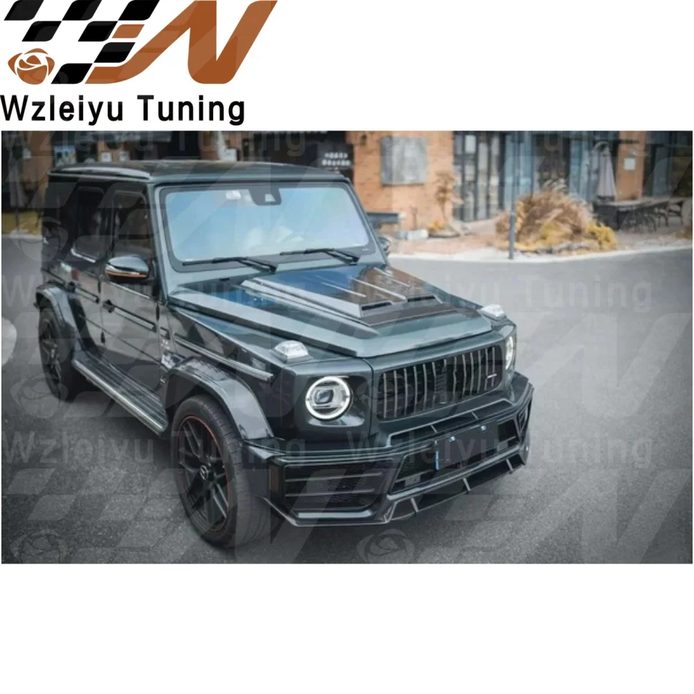 New Style Dry Carbon Fiber Front Hood Bonnet Fit For Mercedes Benz G63 G550 G500 W464 G Class 2020-2024 High Quality Fitment