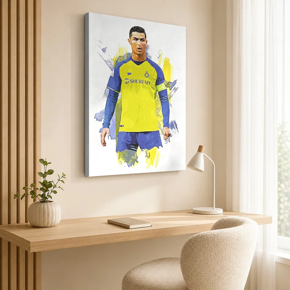 Cup Glory Soccer Tribute Canvas Poster Digital Style Canvas Wall Art With Personalized Photo For Home Gym Ideal Supporter Gift