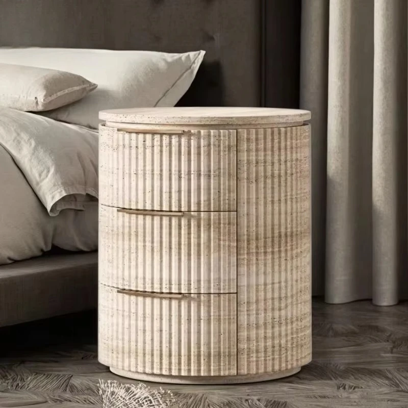 

Wooden Modern Drawer Bedroom Furniture Bedside Table Solid Oak Large Open Bedside Table