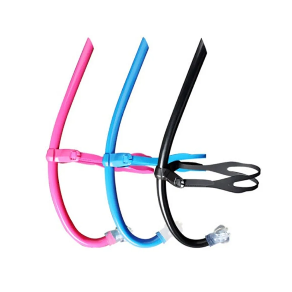 Diving Equipment Silicone Front Swimmer Snorkel Adjustable Comfortable Swim Training Snorkel Soft Silicone Diving Snorkel
