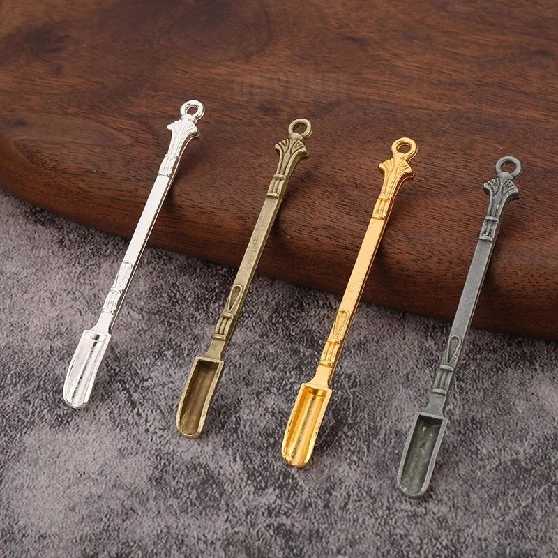 Metal Mini Shovel Spoon Medicine Spoon Kitchen Micro Debugging Shovel Dessert Salt Teaspoon Portable Coffee Powder Spoons 1PC