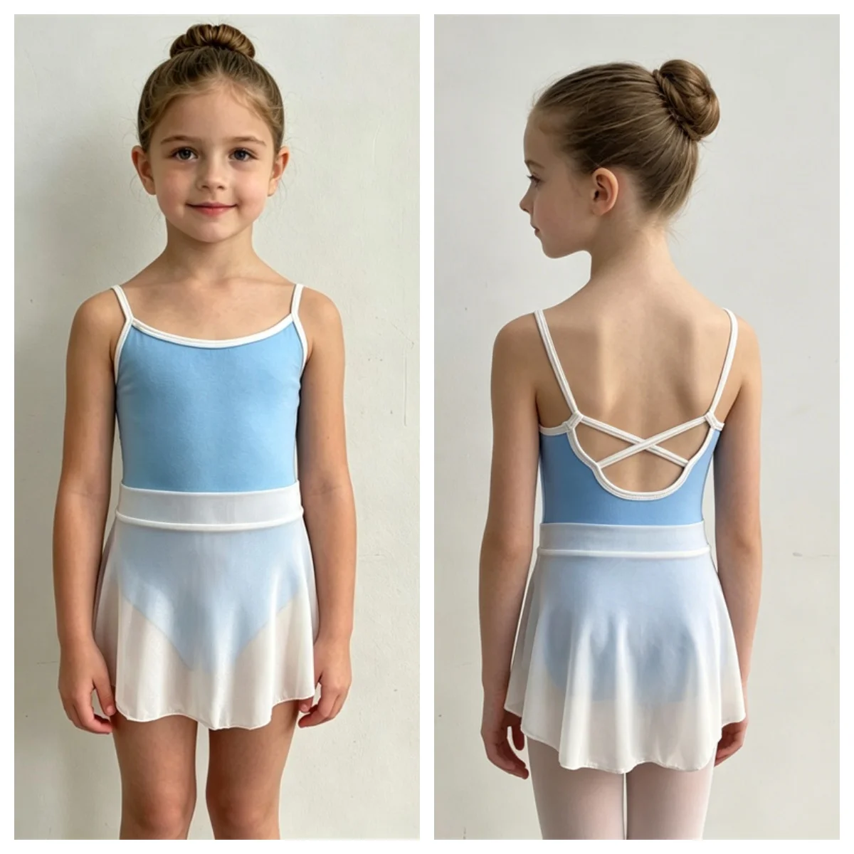 Ropa de Baile Económica para Niñas, Leotardos de Ballet de Algodón y Spandex, Faldas de Malla para Ballet, Conjuntos de Ballet