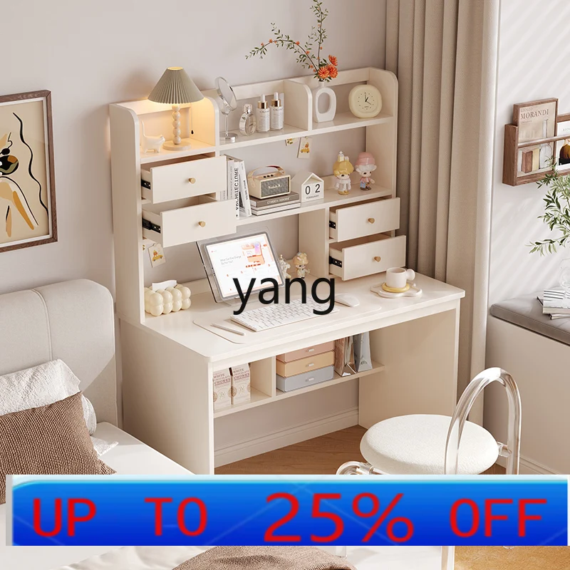 LH  high-end solid wood desk reading bedroom balcony learning bookshelf integrated calligraphy table